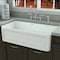 Whitehaus 33" Lrg Rvrsbl Sink W/ Concave Front Apron On One Side And A Plain Fro WHPLCON3319-WHITE - alternate 1